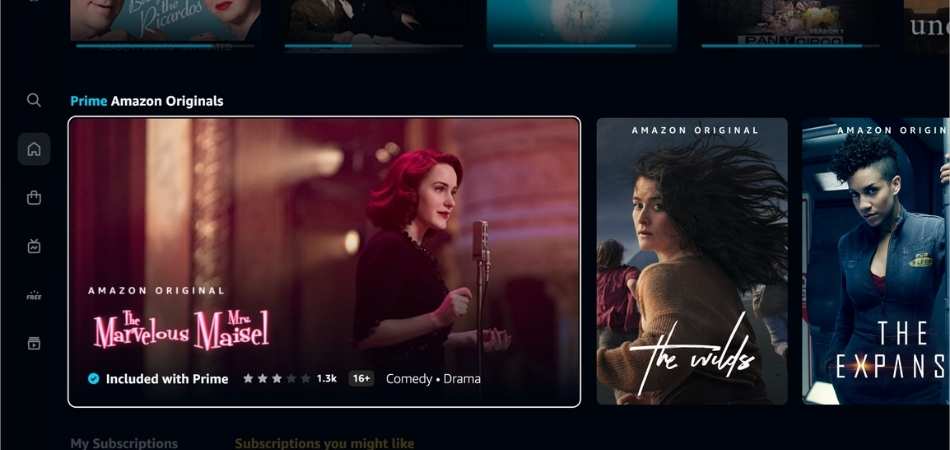 Prime Video redesign - interface Prime Video - aanbod Prime Video