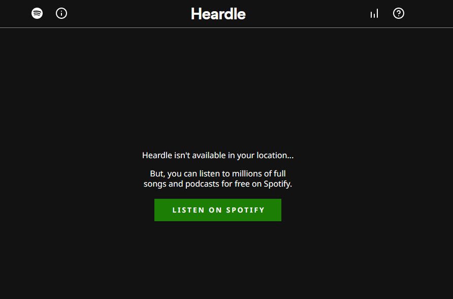De muziekgame Heardle is niet beschikbaar in Nederland